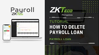 ZKPayroll  Payroll Loan  How to Delete [upl. by Eatnoed]