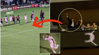 David Beckham reaction on Messi last minute freekick goal [upl. by Noyar387]