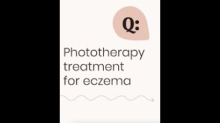 Phototherapy treatment for eczema [upl. by Adlaremse]