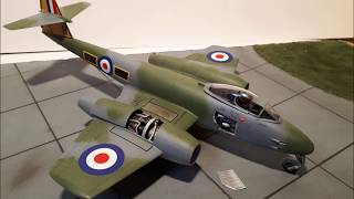 Gloster Meteor F8  Arfix 148  step by step  Deuxième partie [upl. by Pitzer]