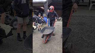 50cc motorized wheelbarrow at vintage machinery show [upl. by Anilrahc272]