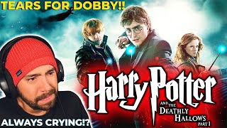 CRYING FOR DOBBY Harry Potter and the Deathly Hallows Part 1 First Time Watching  Reaction [upl. by Clerk]