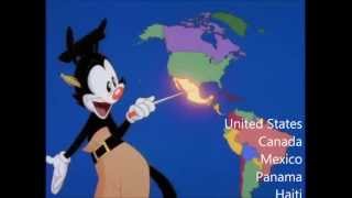 Nations of the World  With Lyrics  Animaniacs [upl. by Selegna878]