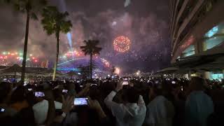 Full Sydney 20232024 NYE fireworks from Circular Quay [upl. by Ayahs]