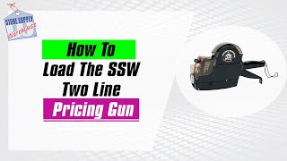 Pricing Guns  How To Load A SSW Two Line Quick and Detailed Instructions [upl. by Rabassa]