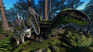 Sobrevivendo de Concavenator Dinossauros Perigosos Nesta Ilha  Prior Extinction Roblox [upl. by Acie]