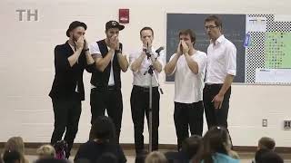 A cappella group visits Dubuque school [upl. by Celinda885]