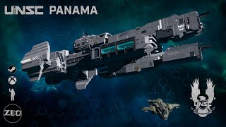 UNSC Panama  Preview  Space Engineers Build  Halo [upl. by Luapnhoj603]