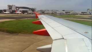 easyJet A320 Hard Landing Gatwick EGKK [upl. by Eiramasil354]