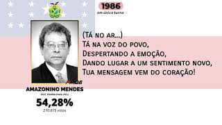 Jingle Amazonino Mendes  Governador Amazonas Eleições 1986 Legendado [upl. by Buckley754]