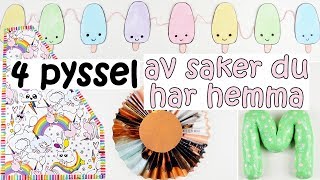 4 PYSSEL  med saker du har hemma [upl. by Amil191]