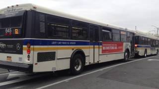 BeeLine Bus Bus Action  New Rochelle Neoplan AN460 Orion V amp NABI 40LFW Hybrid [upl. by Shaffer]