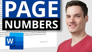 How to Add Page Numbers in Word Document [upl. by Auohc827]