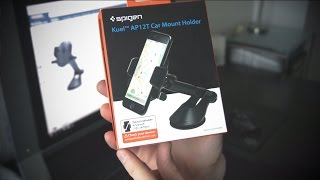 Le support pour voiture Spigen Kuel la fixation de smartphone mains libres [upl. by Napra]