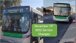 November 13 2022 Service Changes [upl. by Hoopen]