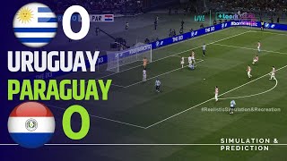 Uruguay 00 Paraguay  Resumen • Eliminatorias Sudamericanas 2024 SimulaciónRecreación [upl. by Nyleek]