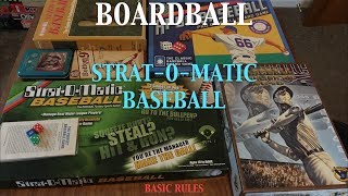 Boardball StratOMatic Baseball Basic Rules  REVISIT [upl. by Ridgley420]