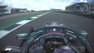 F1 2020 Lewis Hamiltons Pole Lap Onboard  British Grand Prix  With Telemetry [upl. by Baler2]