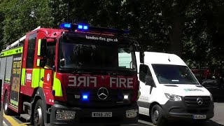 London Fire Brigade Driver Training Unit Responding [upl. by Brana137]