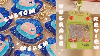 VOGRACE CUSTOM MERCH REVIEW ☆彡 NEW STICKERS KEYCHAIN WASHI TAPES AND MORE [upl. by Hendon931]