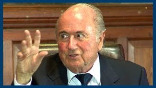 Sepp Blatter Impersonates Ronaldo at Oxford Union [upl. by Niro623]