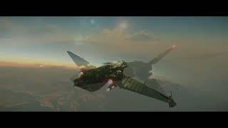 A look at Star Citizen CORSAIR GHOULISH GREEN PAINT [upl. by Aniad]