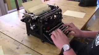 Typing Test  1911 Underwood 5 [upl. by Hareemas]