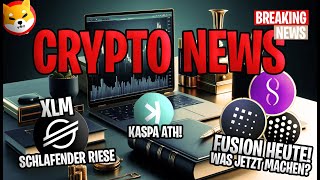 💥 Crypto News💥 Neues ATH für Kaspa XLM und Shiba Inu Updates ASI Coin Fusion startet💥 [upl. by Anileve]