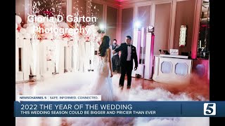 Wedding industry booming following two years of postponements [upl. by Nivlen]