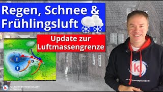 Schnee bis runter und viel Regen  Alles zur Luftmassengrenze in den nächsten Tagen [upl. by Adnoral]