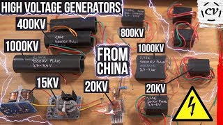 High Voltage Generator Comparison 15KV 20KV 400KV 1000KV [upl. by Adnilreb832]