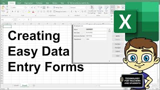 Creating Easy Data Entry Forms in Excel [upl. by Guenna]