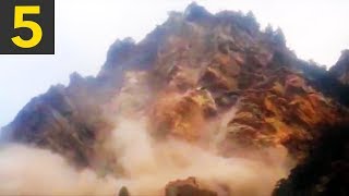 Top 5 Largest Landslides Caught on Video [upl. by Ayo]