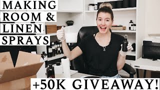 MAKING ROOM AND LINEN SPRAYS  50K SUBSCRIBERS GIVEAWAY CLOSED [upl. by Etneciv]