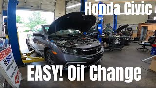 Honda Civic Oil Change for Dummies [upl. by Orag]