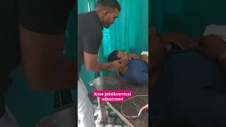 Chiropractic treatment for knee amp cervical pain by dr suraj saroj mo9140834884 [upl. by Vally]