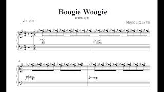 Meade Lux Lewis Boogie Woogie film 1944 score [upl. by Adnih]