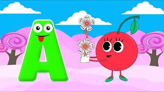 Phonics Song with TWO Words  A For Apple A For Ant  ABC Alphabet Songs with Sounds for Children [upl. by Aivle]