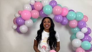 EASIEST balloon arch tutorial without stand  PARTY DASH [upl. by Lemaj]