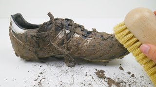 Cleaning The Dirtiest Football Boots Ever ASMR [upl. by Lexy715]