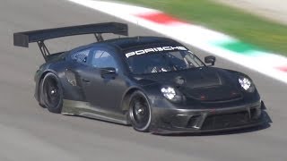 2019 Porsche 991 MK2 GT3 R Mule Spied Testing at Monza Circuit [upl. by Sumer]