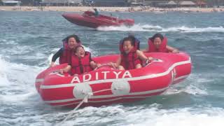 Rolling Donut Ride Bali  Water Sports Tanjung Benoa HD [upl. by Vinn]