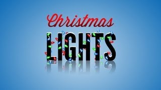 Photoshop Tutorial Christmas Lights [upl. by Rollet]