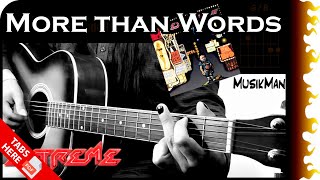 MORE THAN WORDS ❤  Extreme  GUITAR Cover  MusikMan N°024 [upl. by Tessie]