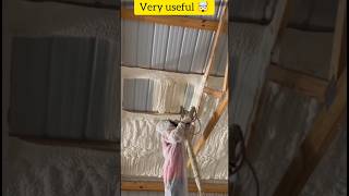 Spray Insulation Foam Process Amazing facts japansshorts ytshort [upl. by Eicnahc]