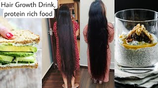 New Hair Growth Pack  और बाहर गए घूमने बालों को मोटा करने का Hair Growth Drink protein rich food [upl. by Elisa]