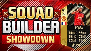 FIFA 18 SQUAD BUILDER SHOWDOWN 91 INFORM POGBA Title Party Spoiling Pogba [upl. by Yenreit]