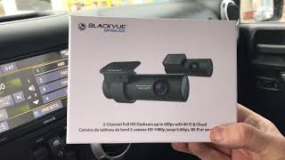 Blackvue DR750S2CH installed in a 2015 Jeep Wrangler [upl. by Aihtenyc]