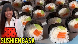 🍣COMO HACER SUSHI Casero Paso a paso [upl. by Evangelina]