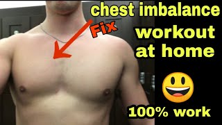 Fix chest imbalance workout at home  no Gymneeded Rohit Xfit [upl. by Forras]